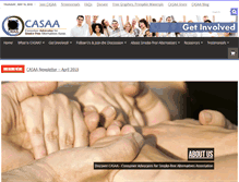 Tablet Screenshot of casaa.org